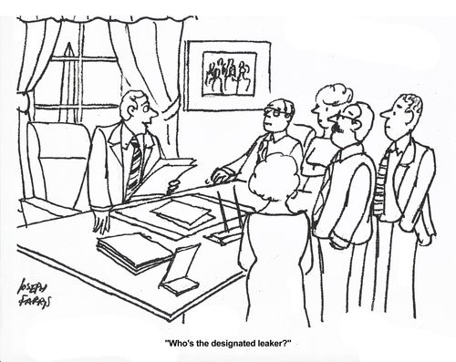 'Who's the designated leaker?'