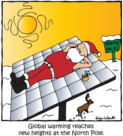 Global warming reaches new heights at the North Pole.