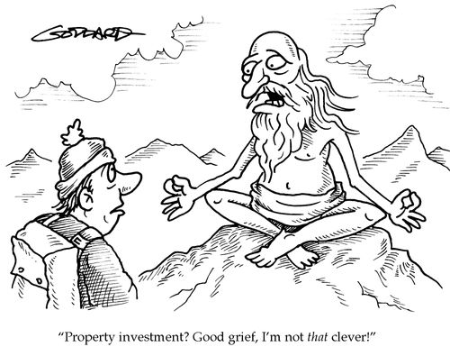 'Property investment? Good grief, I'm not THAT clever!'