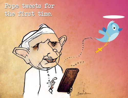 The Pope tweets