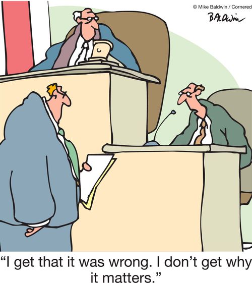 'I get that it was wrong. I don't get why it matters.'