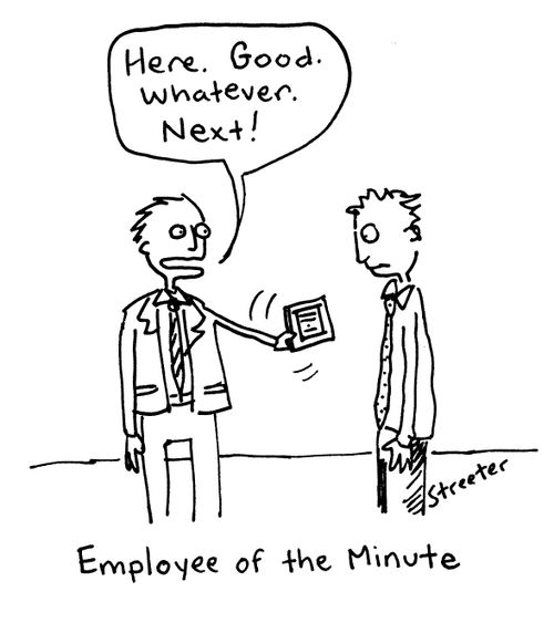 Employee of the minute