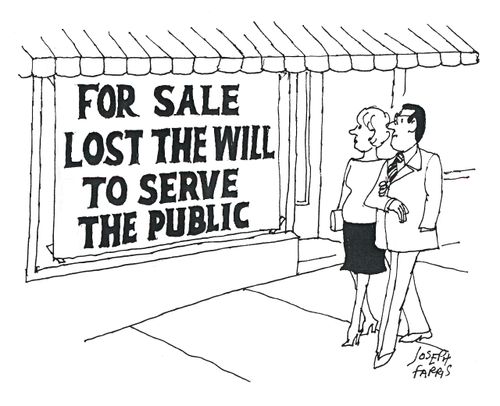 For sale. Lost the will to serve the public.
