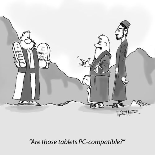 'Are those tablets PC-compatible?'