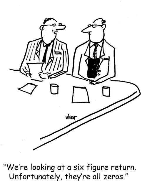 We're looking at a six figure return. Unfortunately, they're all zeros.