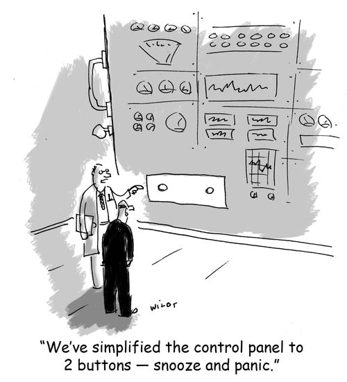 'We've simplified the control to 2 buttons  - snooze and panic.'
