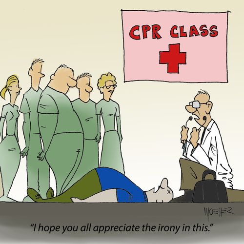 'I hope you all appreciate the irony in this.'