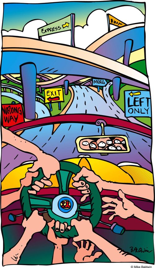 Confused drivers