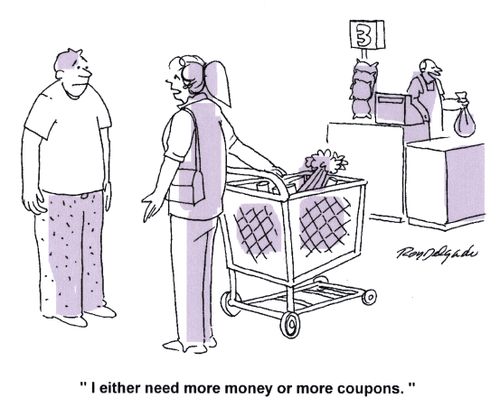 'I either need more money or more coupons.'