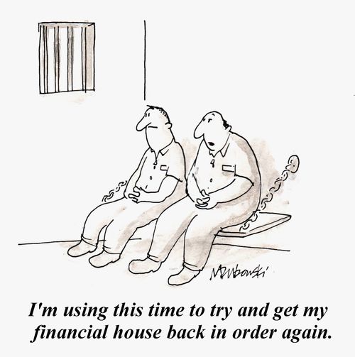"I'm using this time to try and get my financial house back in order again."