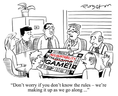 'Don't worry if you don't know the rules -- we're making it up as we go along ...'