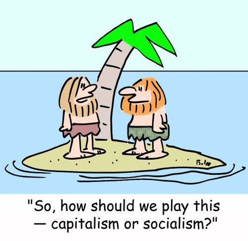 'So, how should we play this - capitalism or socialism?'