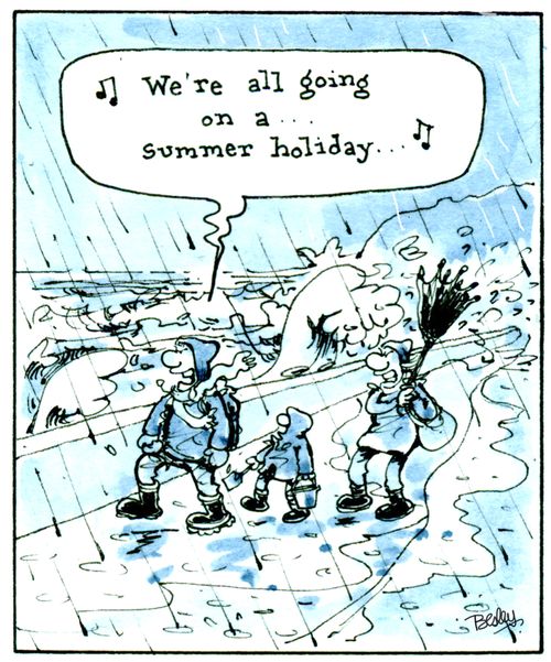 'We're all going on a summer holiday.'