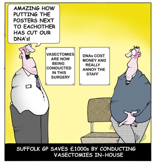 Suffolk GP saves ?1000s by conducting vasectomies in-house.