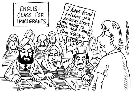 "I have tried telling you several times, my name is Ken and I am from Glasgow."