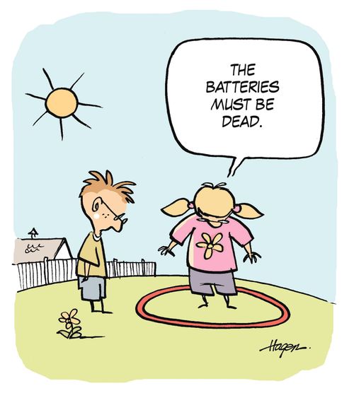 'The batteries must be dead.'