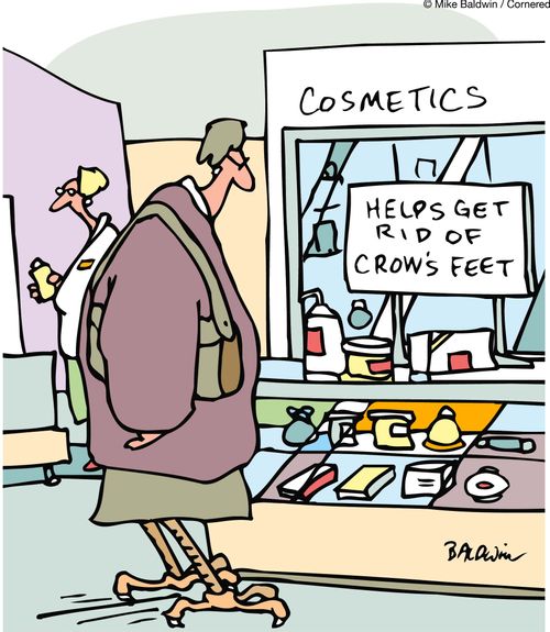Cosmetics. Helps get rid of crow's feet.