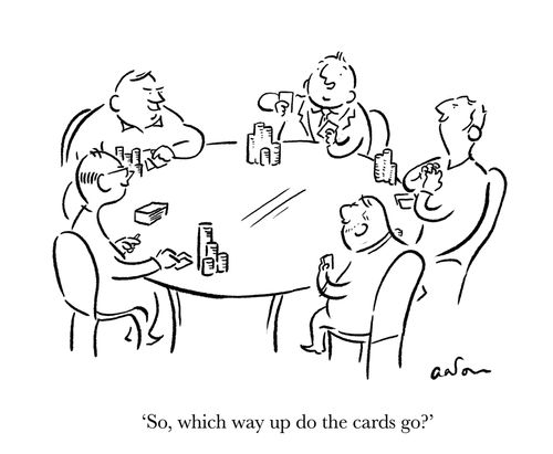 'So, which way up do the cards go?'