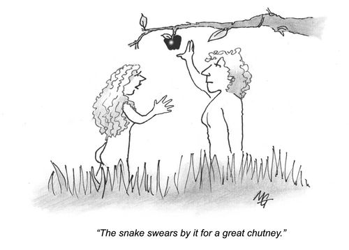 'The snake swears by it for a great chutney.'