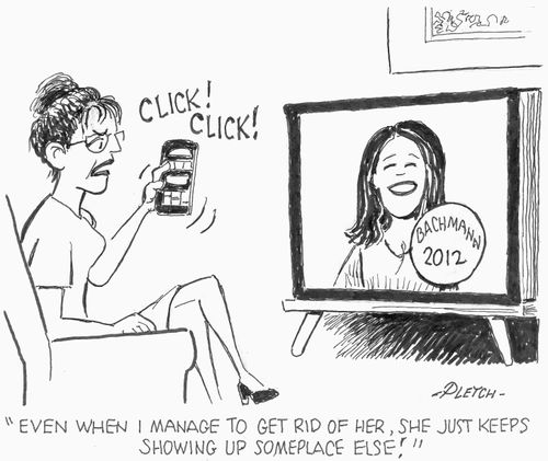 'Even when I manage to get rid of her, she just keeps showing up someplace else!'