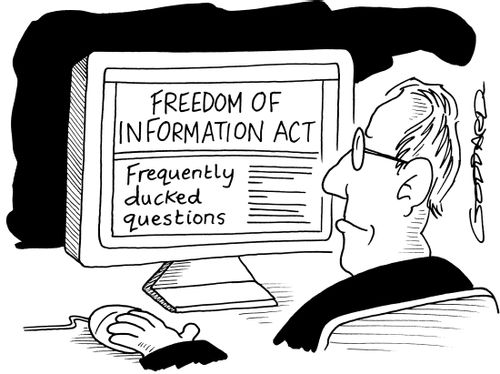 Freedom of Information Act - Frequently ducked questions.