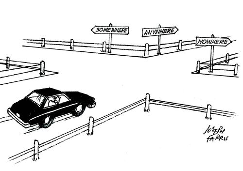 Road signs - somewhere, anywhere, nowhere.