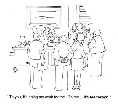 'To you, it's doing my work for me. To me... it's teamwork.'