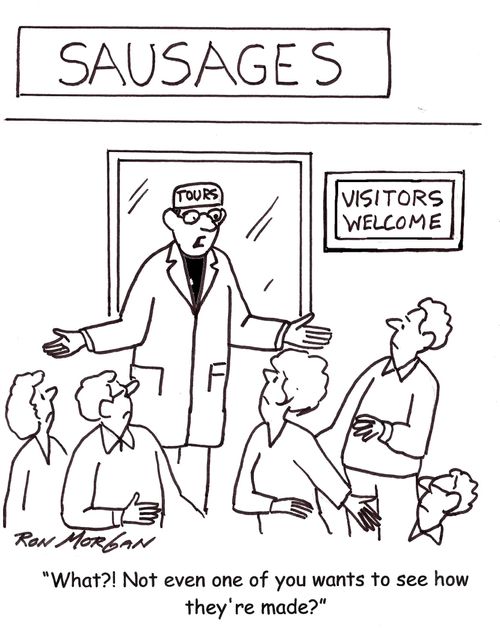'What?! Not even one of you wants to see how they're made?'
