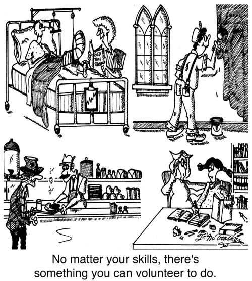 No matter your skills, there's something you can volunteer to do.