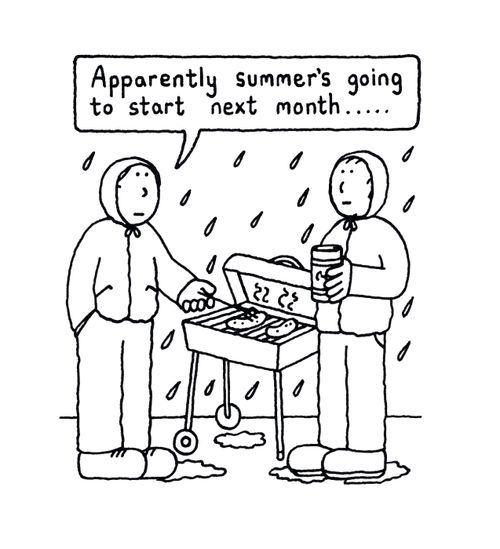 Apparently summer's going to start next month.