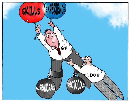 Skills and experience being dragged down by bureaucracy and protocols.