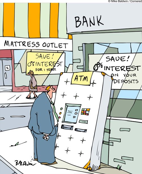 Save! O% interest on your deposits.