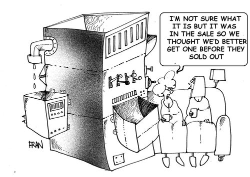 'I'm not sure what it is but it was in the sale so we thought we'd better get one before they sold out.'