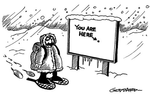 Arctic Sign - You are here.