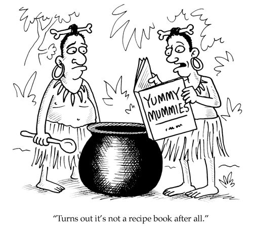 'Turns out it's not a recipe book after all!'