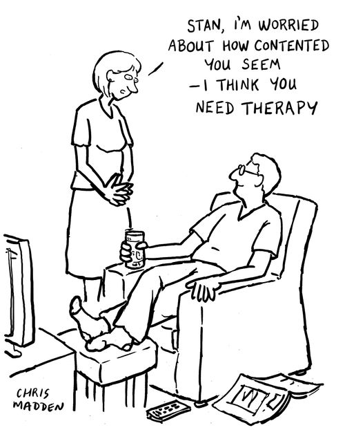 'Stan, I'm worried about how contented you seem - I think you need therapy.'