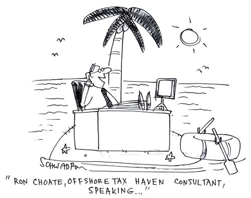 'Ron Choate, offshore tax haven consultant, speaking.'