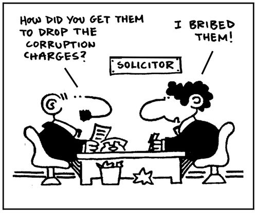'How did you get them to drop the corruption charges?'