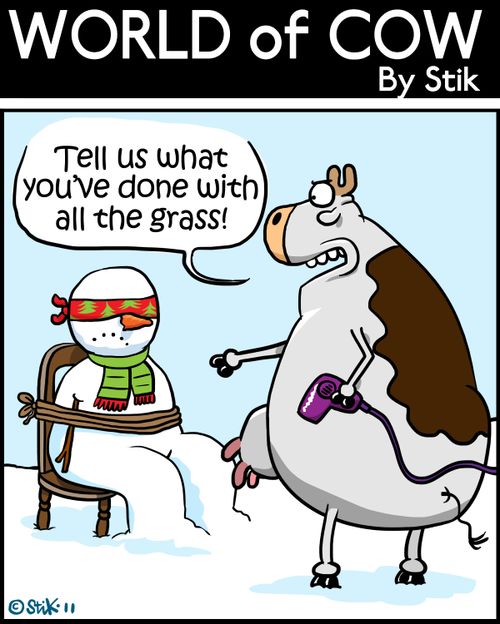 'Tell us what you've done with all the grass!'