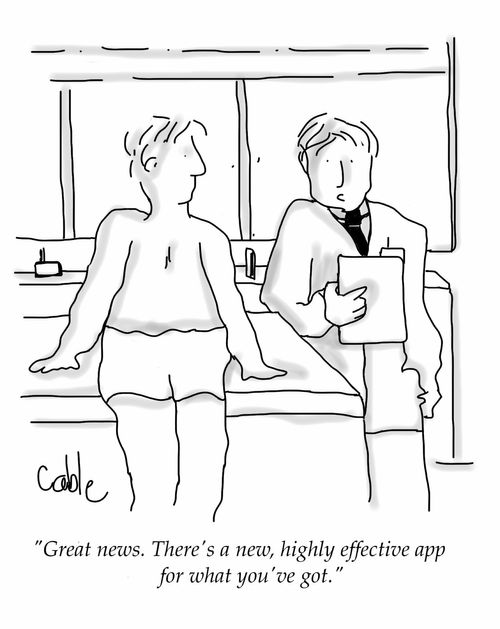 'Great news. There's a new, highly effective app for what you've got.'