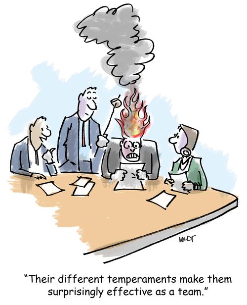 'Their different temperaments make them surprising effective as a team.'