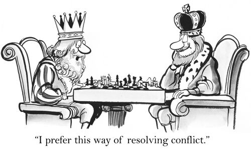 'I prefer this way of resolving conflict.'