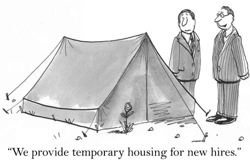 'We provide temporary housing for new hires.'