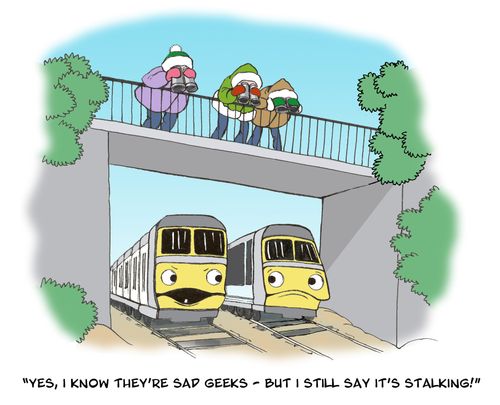 'Yes, I know they're sad geeks - but I still stay it's stalking!'