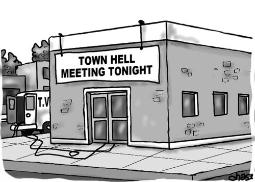 Town Hell Meeting Tonight