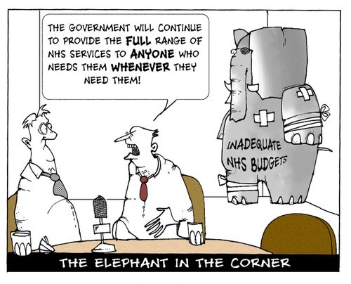"The government will continue to provide the full range of NHS services to ANYONE who needs them WHENEVER they need them!"