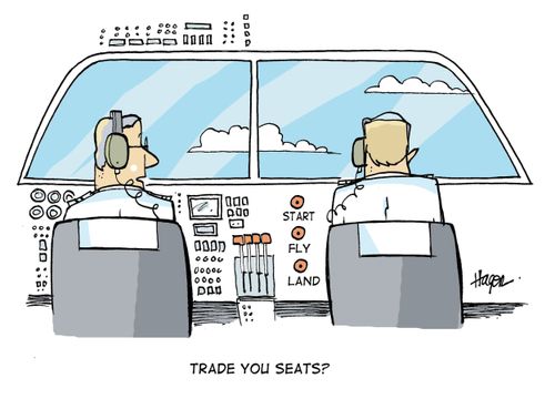 'Trade you seats?'