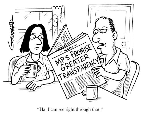 'Ha! I can see right through that!'