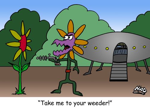 'Take me to your weeder!'
