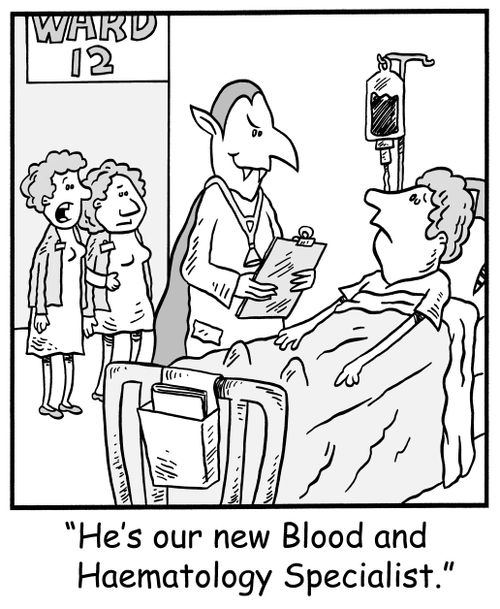 'He's our new Blood and Haematology Specialist,'